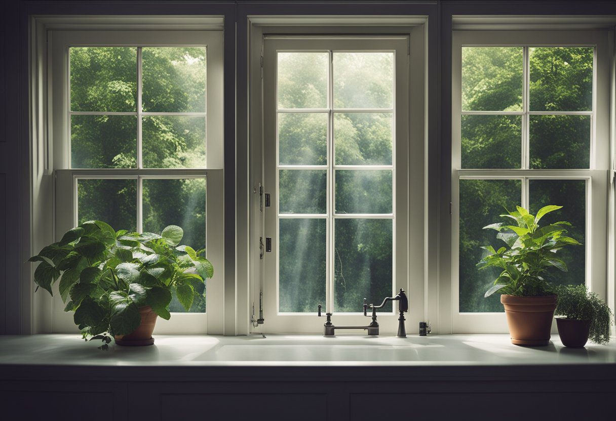 A home with sealed cracks, screens on windows, and natural spider repellents like peppermint and vinegar