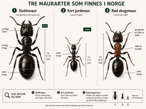 se forskjell på maurtyper